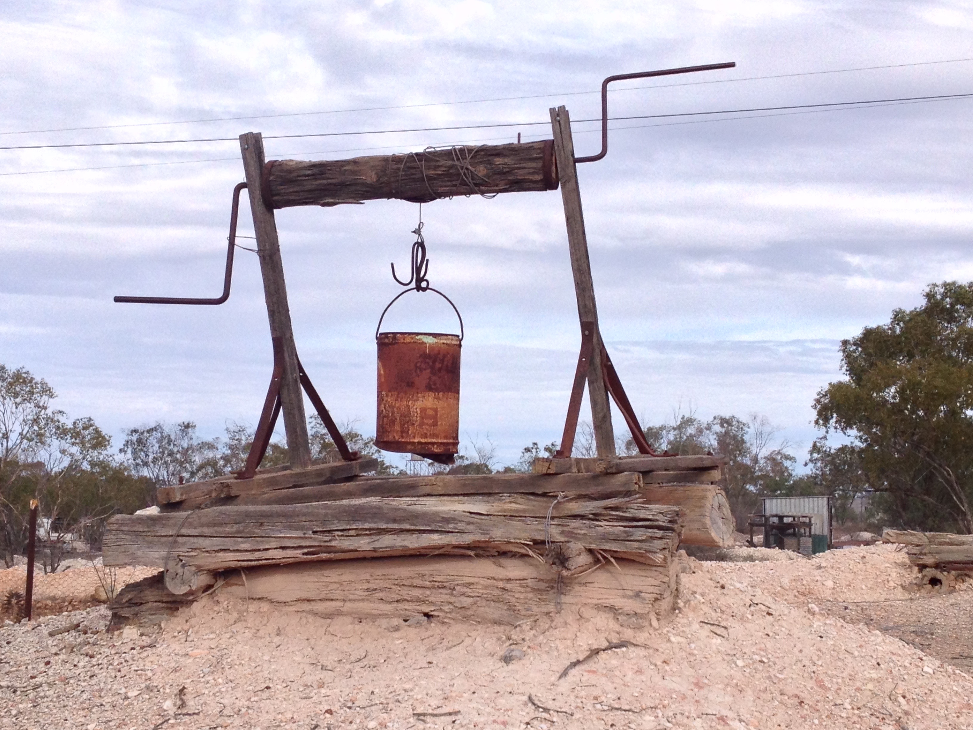 Lightning Ridge - Early Mine Shaft