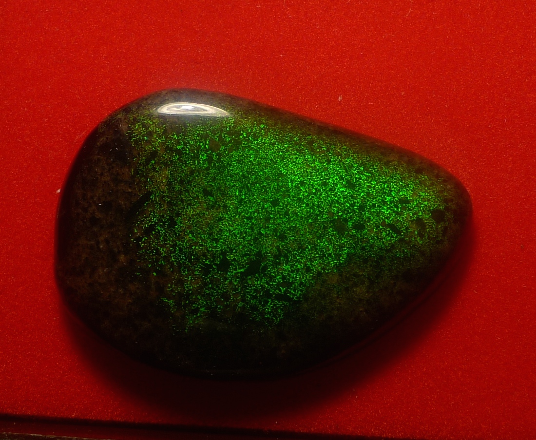 Green Flash Andamooka Rainbow Matrix Opal