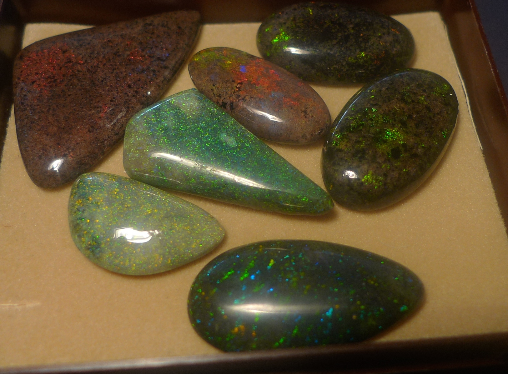 Batch of Andamooka Rainbow Matrix Opal